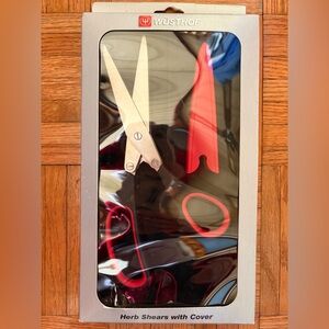 Wüsthof Herb Shears with Cover - Red
